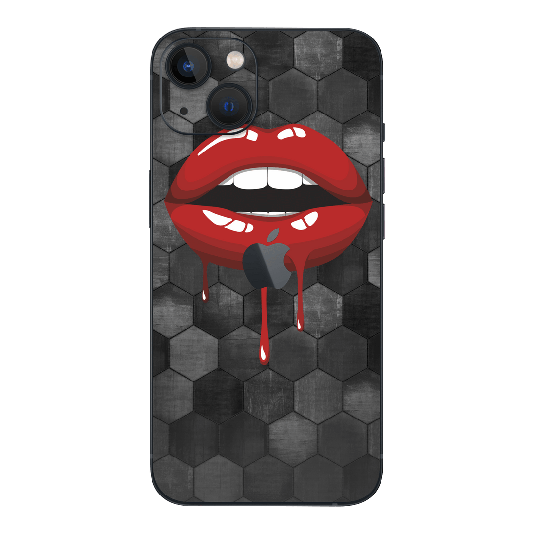iPhone 13 Print Printed Custom Signature Juicy Kisses Skin Wrap Sticker Decal Cover Protector by EasySkinz