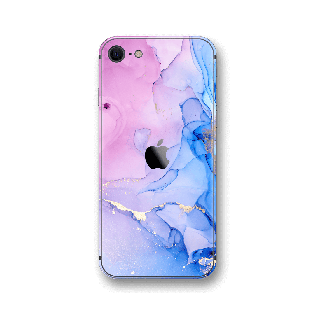 iPhone SE (2020) SIGNATURE AGATE GEODE Pink-Blue Skin, Wrap, Decal, Protector, Cover by EasySkinz | EasySkinz.com
