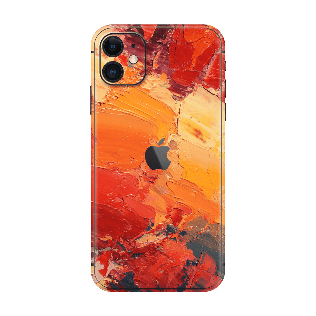 iPhone 11 Print Printed Custom SIGNATURE Sunset in Oia Painting Skin Wrap Sticker Decal Cover Protector by EasySkinz | EasySkinz.com