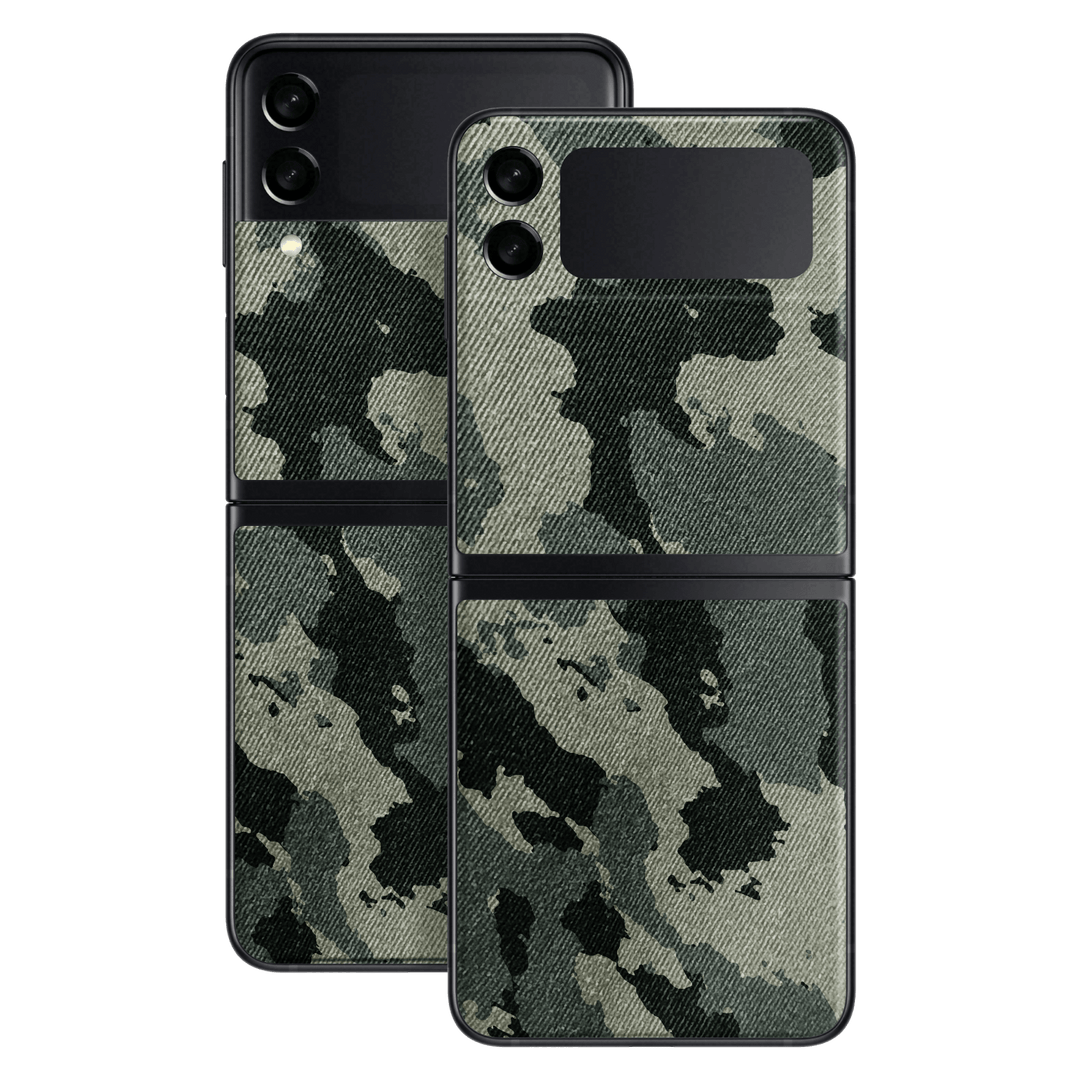 Samsung Galaxy Z Flip 3 Print Printed Custom Signature Hidden in The Forest Camouflage Pattern Skin Wrap Sticker Decal Cover Protector by EasySkinz | EasySkinz.com