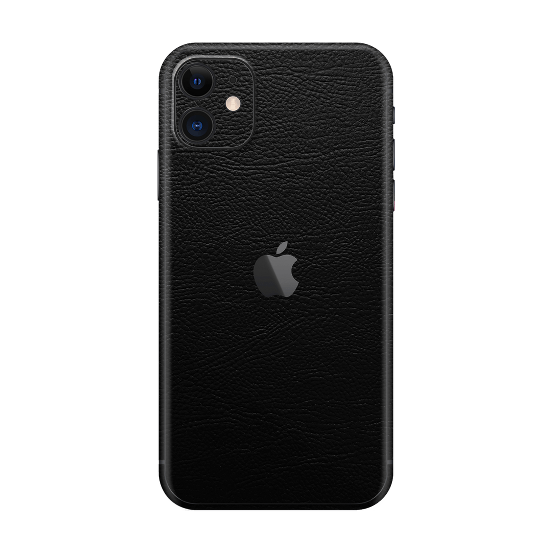 iPhone 11 Luxuria BLACK LEATHER Riders Skin Wrap Sticker Decal Cover Protector by EasySkinz | EasySkinz.com